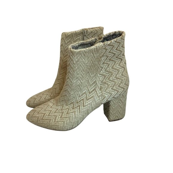 Band of Gypsies Andrea Ankle Booties Boots Block Heel Jute Textured Size 9.5 - Picture 4 of 12